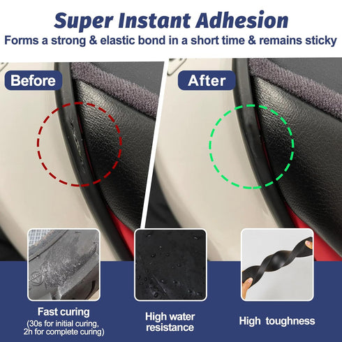 50g Rubber Glue, Glue for Rubber, Rubber Adhesive for Instant Bonding and Repairing Between Rubber and Rubber, Rubber and Other Materials, for Rub...