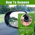2 Pcs Car Blind Spot Mirrors, 2'' Convex Mirror Car, 360° Wide Angle Side Rear View Mirror Car Accessories Blindspot Mirror with ABS Housing for S...