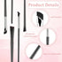 5Pcs Eyeliner Brushes, Fine Angled Eye Liner Ultra thin Precision Makeup Brushes Set, Slanted Flat Angle Eyeliner Brushes for Precision Liner...