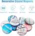 12Pcs Inspirational Fridge Magnets, Motivational Quote Glass Refrigerator Magnets, Crystal Fridge Magnets Decorative for Kitchen, School, Office W...