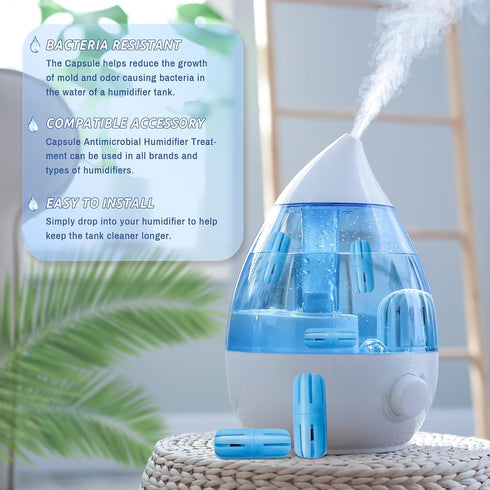 3-Pack Humidifier Fish Cleaner, Universal Humidifier Cleaning Fish for Humidifiers and Tanks, Purifies Water, Prevent Hard Water Build-Up, Deminer...