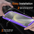 Milomdoi 4 Pack Screen Protector for Samsung Galaxy S24 Plus 6.7 Inch with 4 Pack Tempered Glass Camera Lens Protector, Ultra 9H Accessories, Case...