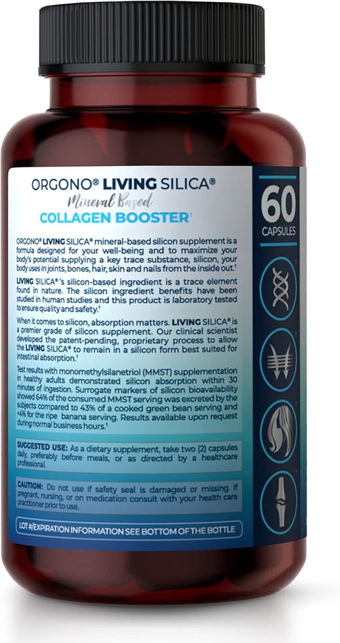 Living Silica Collagen Booster Capsules | Ultra High Absorption | Supports Healthy Collagen and Elastin Production for Joint & Bone Support, Glowi...