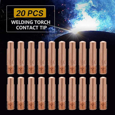 20-pk Contact Tip 0.030 Miller MIG Welding Consumables Tips for 15AK MIG/MAG/ARC Welding Torch Welding Gun Accessories 20 Pack 0.8/1.0mm (0.8mm / ...