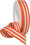 Morex Ribbon Striped Polyester Grosgrain Ribbon, Party Decorations, Gift Wrapping, Fun Patterns, 7/8" by 20 yd., Orange...