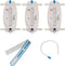3 Pack ViDava Leg Bag Urinary Drainage Bag, 32 Oz with 3 18” Tubings, Anti-Reflux Valve, Cloth Straps, Easy flip Drain and 1 Delux Leg Strap...