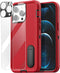 AICase for iPhone 12 Pro Max Case Built-in Kickstand with Glass Screen Protector+Camera Lens,Heavy Duty Drop Protection Full Body Rugged Shockproo...