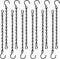 12 Pack 9.5 Inch Hanging Chain for Bird Feeders, Planters, Lanterns, Wind Chimes, Billboards, Chalkboards and Ornaments (Black)...