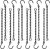 12 Pack 9.5 Inch Hanging Chain for Bird Feeders, Planters, Lanterns, Wind Chimes, Billboards, Chalkboards and Ornaments (Black)...
