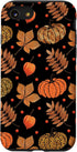 iPhone SE (2020) / 7 / 8 Fall Leaves and Pumpkins Pattern Halloween Autumn Gifts Case...