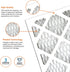 12x12x1 AC Furnace Air Filters, MERV 8 Dust Defense, JASENG MPR 600 Pleated HVAC Air Filter Replacement 2-Pack (exact dimensions: 11 3/4"x11 3/4"x...