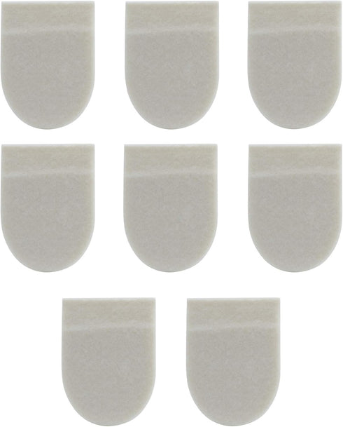 Felt Heel Cushion Pad 1/2" with Adhesive for Pain Relief - 4 Pairs (8 Pieces)...