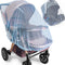 Durable Baby Stroller Mosquito Net (2 Pack) - Perfect Bug Net for Strollers, Bassinets, Cradles, Playards, Pack N Plays and Portable Mini Crib (Bl...