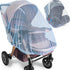 Durable Baby Stroller Mosquito Net (2 Pack) - Perfect Bug Net for Strollers, Bassinets, Cradles, Playards, Pack N Plays and Portable Mini Crib (Bl...