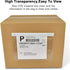 100 PCS shipping label sleeves, 7.5"x 5.5" Shipping Label Envelopes, Clear envelopes Adhesive Top Loading Packing List...