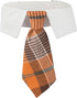ADOGGYGO Fall Dog Necktie Pet Tuxedo Halloween Thanksgiving Dog Neck Tie Collar with Orange Plaid Tie for Medium Dogs Pets (Medium, Orange)...