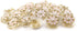 Clear Acrylic Pink Resin Flower Golden Metal Base Shank Buttons 20 Pcs - 18mm, 23/32"...