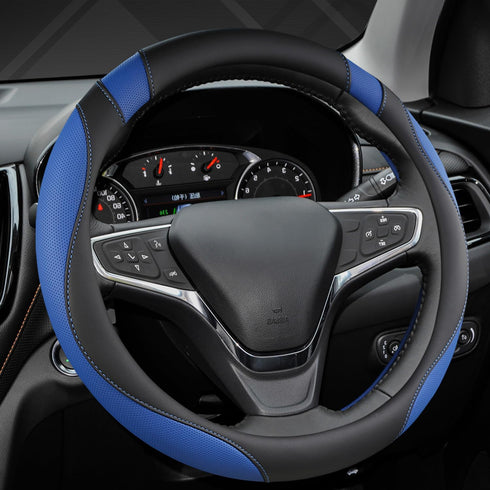 West Llama Customized Auto Car Steering Wheel Cover for Honda (Black+Blue)...