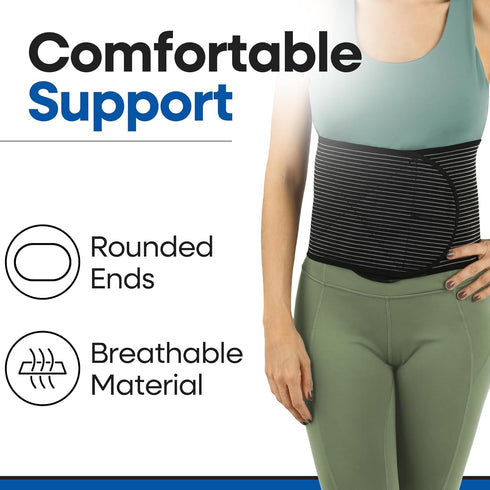 Hernia Belt for Men or Women | C Section Belly Binder & Abdominal Binder | Post Surgery & Pregnancy Tummy Tuck | Hysterectomy, Umbilical Hernia | ...