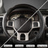 West Llama Customized Auto Car Steering Wheel Cover for Dodge 1989-2011 RAM 1500 2500 3500, Charger, Durango, Challenger(Diamond Quilted-Black+Gra...