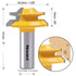 45 Degree Router Bit, Newdeli 1/2 Shank 45 Degree Lock Miter Router Bit, 1/2-inch Stock Lock Miter Woodworking Tools for 90-Degree Tenon Joint Woo...