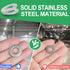 1/2" Stainless Steel Flat Washers - 1" Outside Diameter, 304?18-8?Stainless Steel Washers Metal Washers for Screws Bolts, Pack of 50...