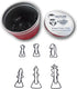 96 Count Chess Pieces Shaped Paper Clips (16 per shape) Great for Paper Clip Collectors or Office Gift - Comes in Round Tin with Lid and Gift Box ...