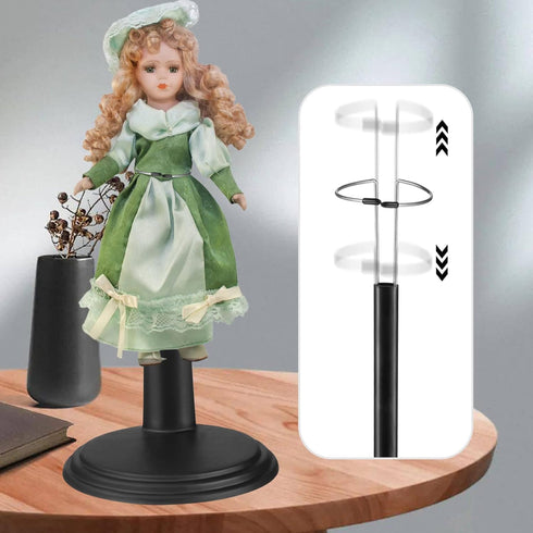 4pcs Doll Stand Black Doll Display Support 18 Inches Action Figure Stand Reusable Doll Support Stand Dollhouse Furniture Vertical Doll Stand Suppl...