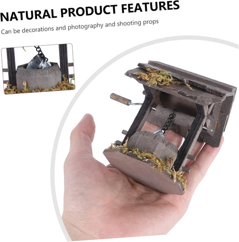 SAFIGLE Christmas Decorations 3 pcs Home Tabletop Fairy House DIY Outdoor Wishing Scene Office Bonsai Landscape Water Craft Garden Aquarium Model ...