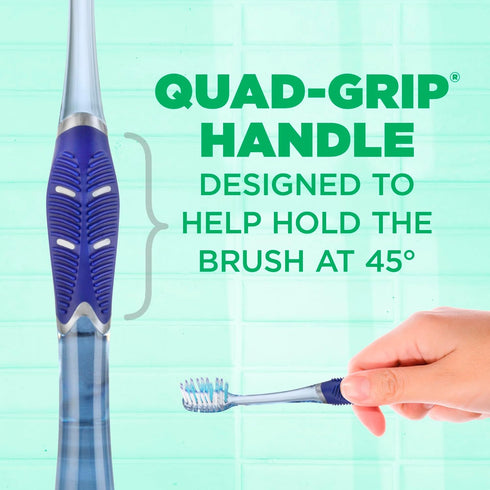 GUM Technique Deep Clean Toothbrush - Compact Soft - Soft Toothbrushes for Adults with Sensitive Gums - Extra Fine Bristles, 1ct (12pk)...