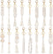 Junkin 16 Pack Mini Macrame Keychains Cute Boho Macrame Bag Charms Handcrafted Aesthetic Boho Car Accessories Boho Keychain for Women Tassel Keych...