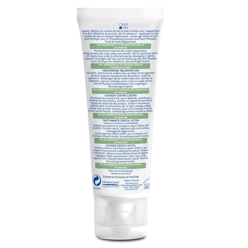 Mustela Baby Cradle Cap Cream - Newborn safe - with Natural Avocado - Paraben Free & Fragrance Free - 1.35 Fluid Ounce...