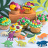 Zhanmai 48 Pieces Water Growing Dinosaurs Party Favors Expandable Dinosaurs Toy Water Animals Toys Aquatic Dinosaur Toy Set Colorful Expanding Din...
