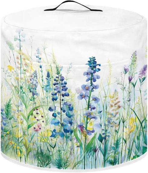 Watercolor Floral Air Fryer Cover Dust Cover Kitchen Appliance Dust Cover with Pocket and Top Handle 6 Quart...