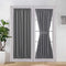 Aquazolax Blackout French Door Curtains - 72 Inch Rod Pocket Curtain for Closet Without Doors Thermal Insulated Front Door Curtains for Glass Wind...