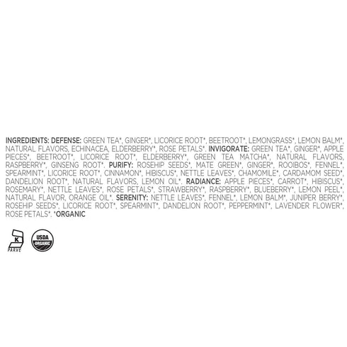 Tea Forte Wellness Tea Assortment Single Steeps Loose Leaf Premium Tea Gift Set Sampler, 15 Count 3 of Each Assorted Blends, Pre-Portioned Single ...