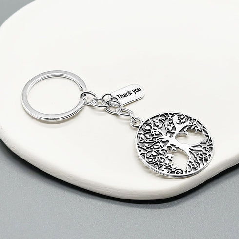 PHAETON 20PCS Tree Of Life Thank You Keychain Graduation Season Keychain Teachers Day Thanksgiving Keychain Friendship Keychains Jewelry Gift For ...