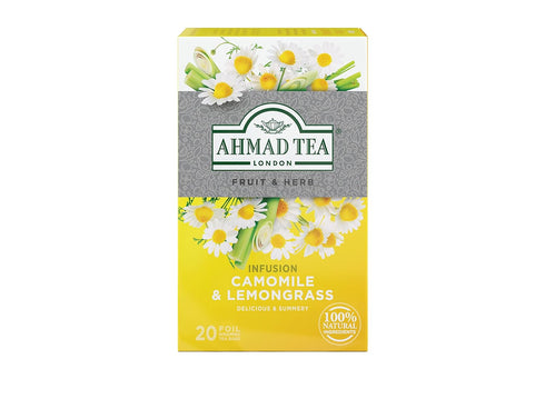 Ahmad Tea Camomile & Lemongrass Infusion, 20 Count (Pack of 6)...