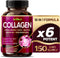 Organic Collagen 6,419 mg with Hyaluronic Acid, Biotin, Keratin, Resveratrol Hair Skin, Nails Vitamins - Made in The USA (90 Count (Pack of 1))...