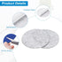 uxcell 8pcs 3 Inch Round Adhesive Backed Felt Non-Slip Felt Sheets Furniture Pads for Household Applications, Clothing Decorations, Tablecloths an...