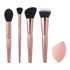 e.l.f. Cosmetics Complexion Essentials Brush & Sponge Set, Concealer, Powder, Blush & Highlighter Brushes & Total Face Sponge For A Perfect Comple...