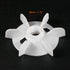 uxcell Motor Fan Blade 150mmx28mm Round Shape Bore White Engineering Plastic with 6 Vanes 2pcs...