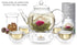 Teabloom Flowering Tea - 12 Unique Varieties of Blooming Tea Flowers - Hand-Tied Green Tea Leaves & Edible Flowers - 12-Pack Gift Canister...