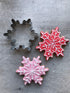 LILIAO Christmas Winter Snowflake Cookie Cutter Set - 2 Piece - 4 and 3.7 inches - Stainless Steel...