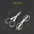 Folding Scissors,2 Pcs Keychain cissors, Safety Portable Travel Trip Scissors,Stainless Steel Telescopic Cutter Used for Home, Office, Fishing (Cr...
