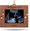 Creawoo 2025 Tiny Miracle Christmas Ornament Sonogram Picture Frame Baby's First Christmas Baby Gift Ultrasound Photo Frame Tiny Miracle Keepsake ...