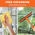 12.0" Window Squeegee for Car,2 in 1 Squeegee Window Cleaner with Long Stainless Steel Handle,Chenille Cloth Car Window Squeegee for Gas Station, ...