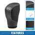 Gear Shift Head Knob Cover Transmission Lever Trim for Honda Civic 11th Gen 2022 2023 Faux Leather Black Gray Stitches...