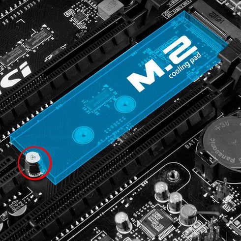 M.2 SSD Mounting Screws Kit for Asus/msi Motherboards? with Nvme m2 cooling pad...