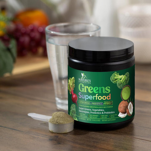 Greens Superfood Powder - Original Organic Greens Smoothie & Juice Mix Powder, Antioxidants & Probiotics, Spirulina, Chlorella, Beet Root, Whole F...